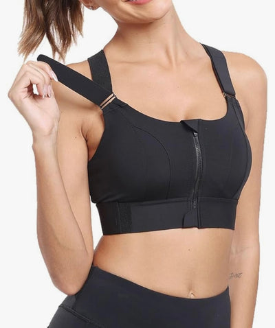 4 colors: High support Straps adjustable padded sports bra