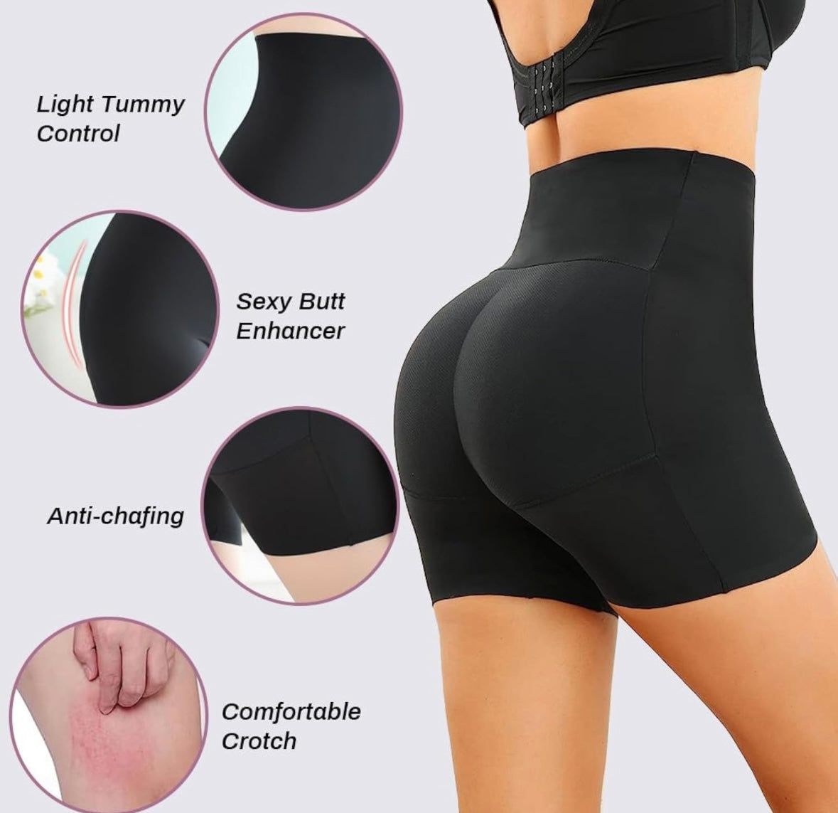 2 colors: Anti hips dip butt padded shape wear