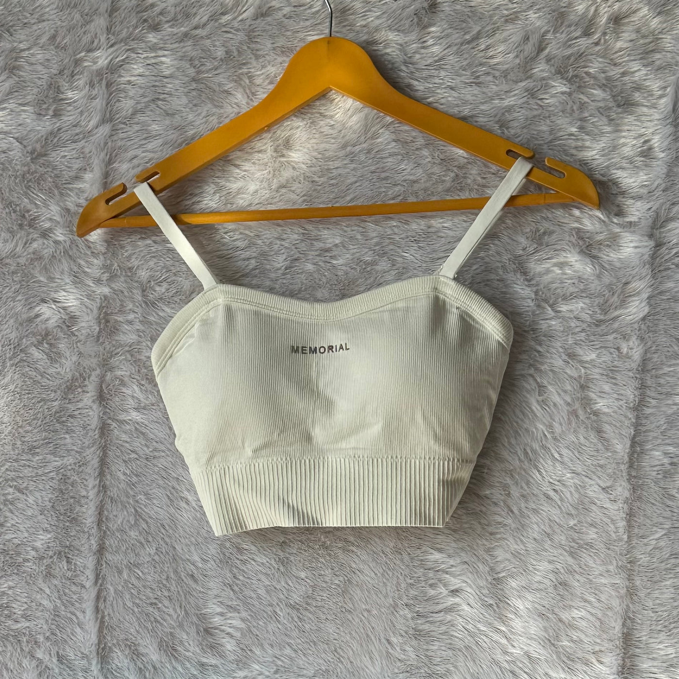 3 colors: Holographic detailed padded mini croptop