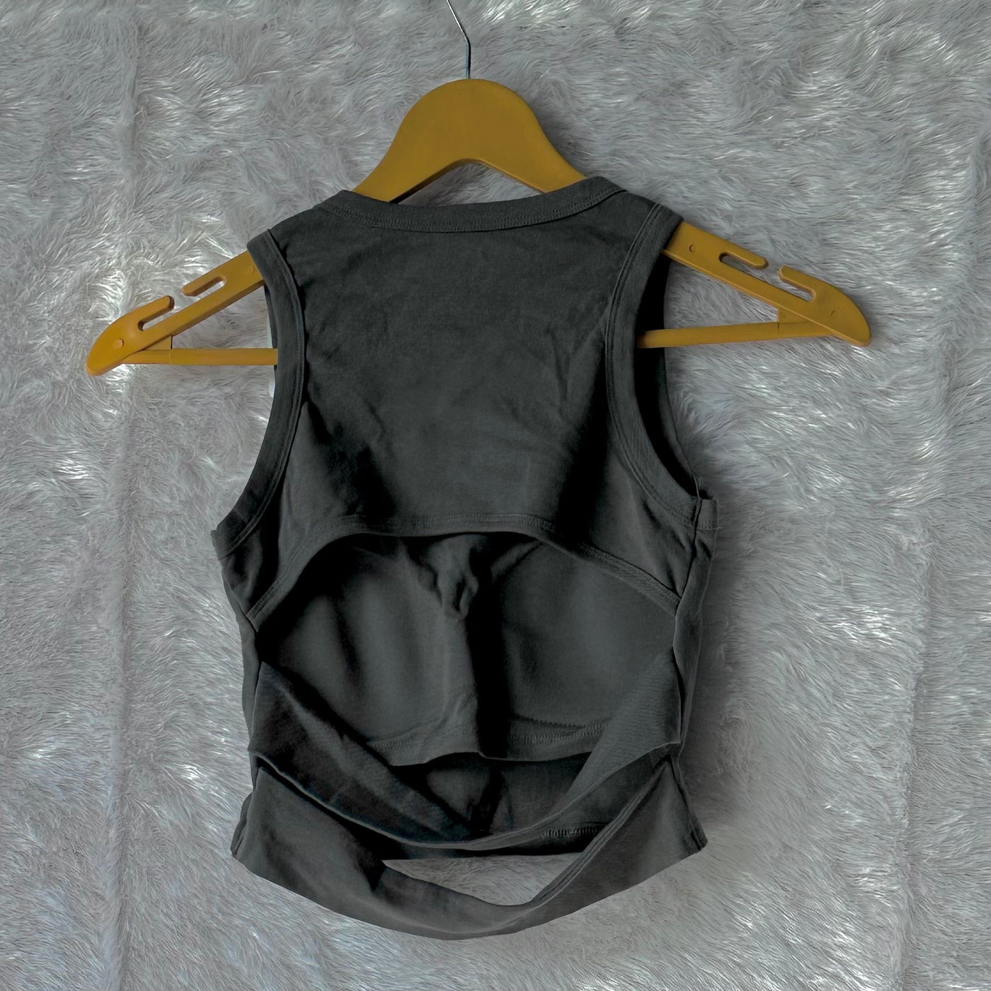 3 colors: Back cutout sleeveless padded tank tops